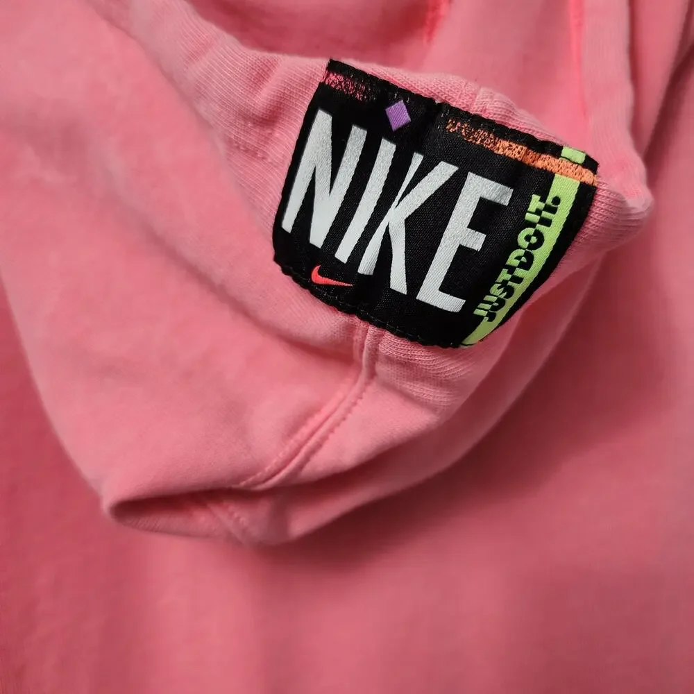 Nike Sportswear Women's Washed Pink Hooded Top Small - Picture 2 of 6